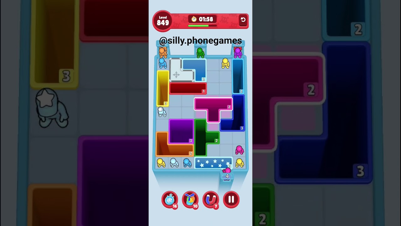 Drop Away Level 849 Walkthrough Solution