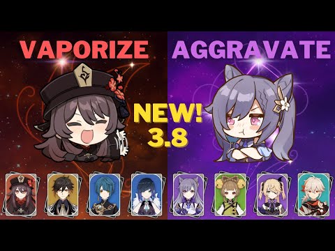 C1 Double Hydro Hu Tao & C4 Aggravate Keqing - 3.8 NEW Spiral Abyss Floor 12