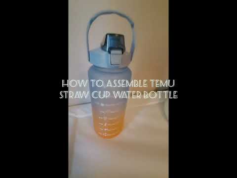 How to assemble #temu straw cup water bottles