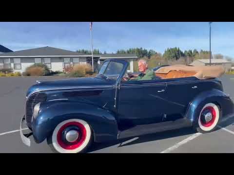 1938 Ford Deluxe 4 Door Convertible Rare - Driving Video #2