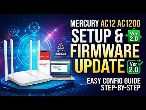 Mercusys AC12 4 Port 1200 Mbps Router Ver 2.0 Kurulumu ve Firmware Güncellemesi Nasıl Yapılır?