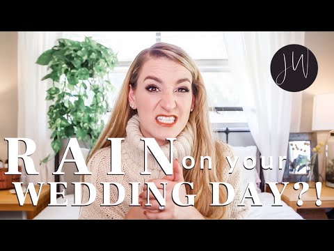 ⛈ DO NOT PANIC 😱 | 6 Steps to SAVING a RAINY WEDDING Day