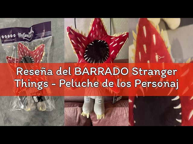 Vídeo relacionado con BARRADO Stranger Things - Peluche de los Personajes de Stranger Things - 28 Centímetros - Once, Will, Mike, Dustin, Lucas, Demogorgon - Calidad Super Soft (Lucas)