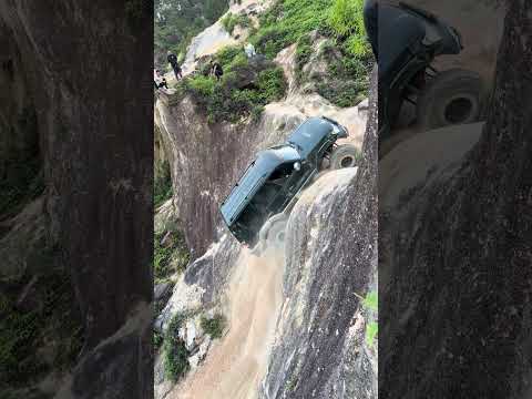 The Prado climbed a slope of nearly 90 degrees #prado #climb