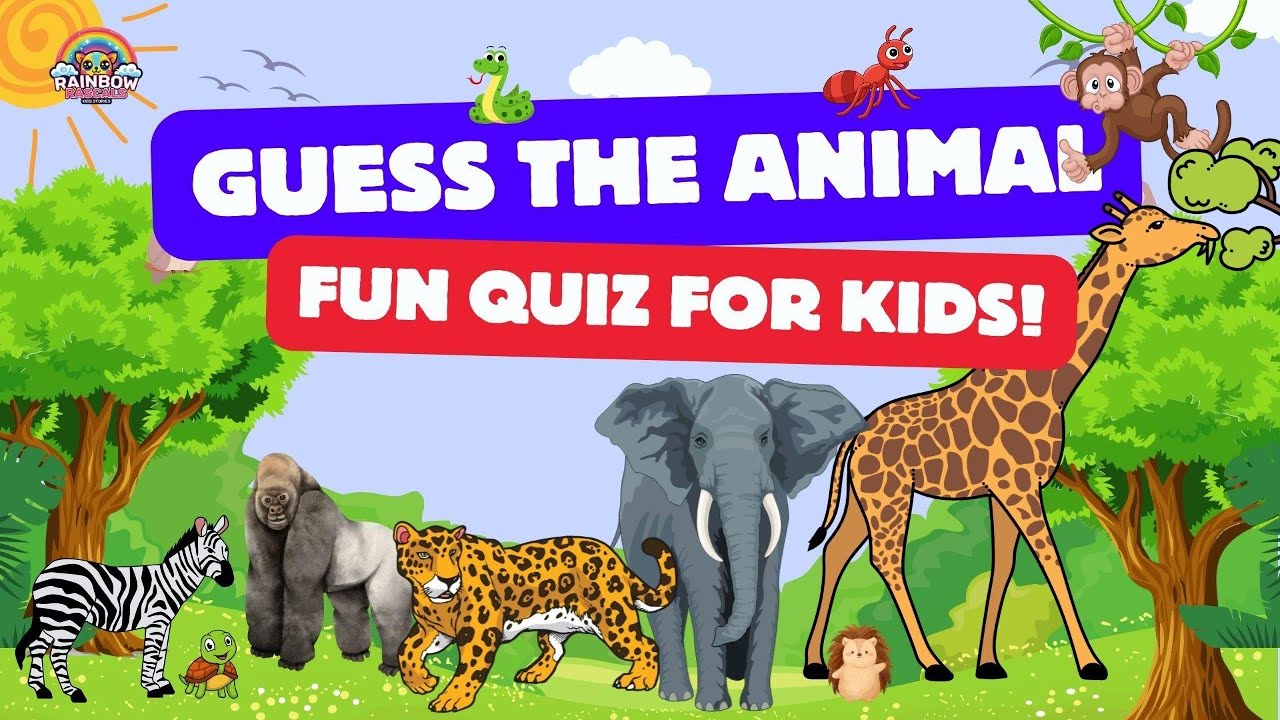 Test Your Animal Knowledge! Fun & Easy Quiz for Kids and Adults | Rainbow Rascals #KidsQuiz