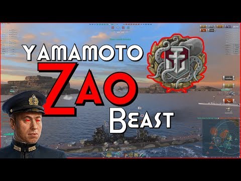 Zao BEAST - 295k DMG - 6 kills - YAMAMOTO - 2865 base XP || World of Warships