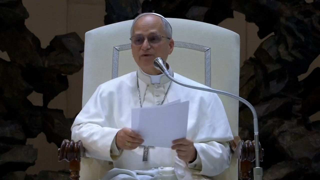DISCORSO COMPLETO PAPA LEONE XIV: AUDIZIONE con i rappresentanti dei MEDIA