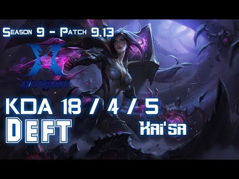 KZ Deft KAI'SA vs SIVIR ADC - Patch 9.13 KR Ranked