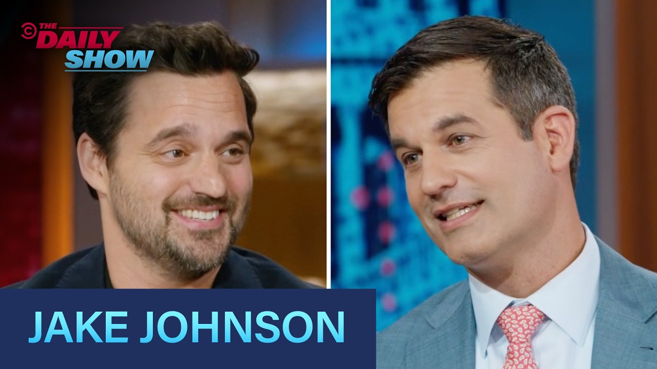 Video: Jake Johnson promotes pickleball comedy 'The Dink' on The Daily Show
