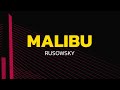 Rusowsky - malibU (Lyrics)