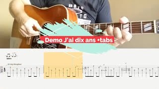 J'ai dix ans.? Tab + Tuto guitare (cover).?