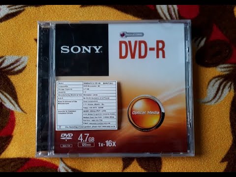 Plastic sony dvd - r 4.7gb
