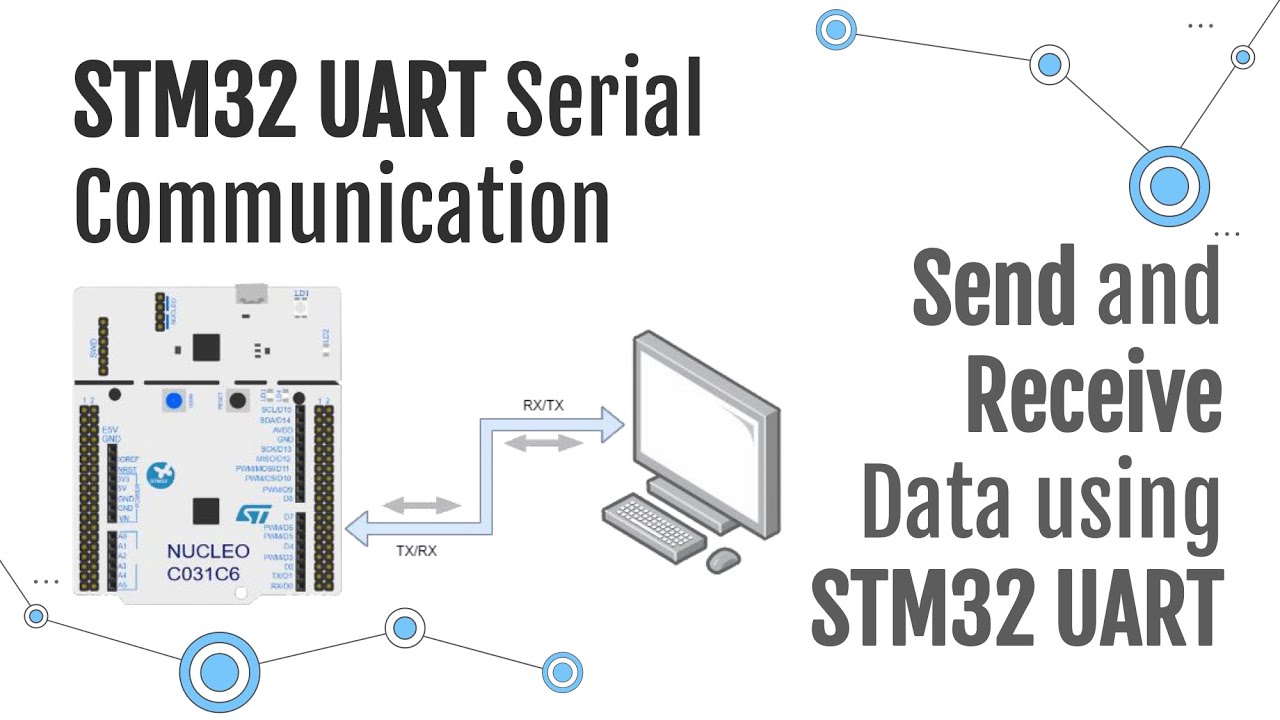 STM32 Beginners Guide Part6: UART Serial Communication | Send and Receive data with STM32 UART.