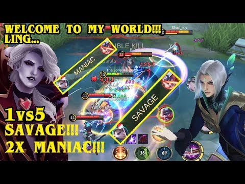 ALUCARD SAVAGE 1vs5!!! PLUS 2X MANIAC!!! LAWAN LING??? EZZY PIZZY - BADGAMER