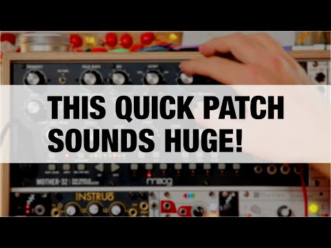 Moog Mother 32 - How to Ambient in 2 Minutes (feat. Valhalla Supermassive)