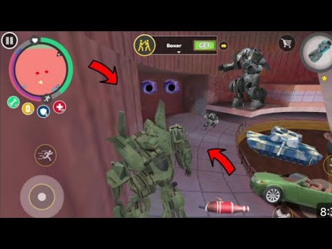 Rope Hero Vice Town - (Transformer JetAirplane Fight in Power Cave) Secret Door inPower Lighthouse