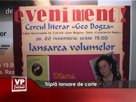 Triplă lansare de carte