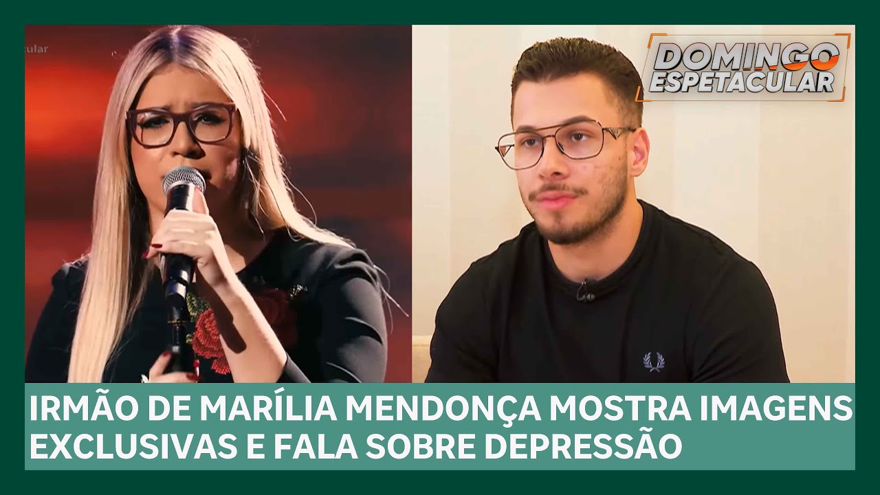 Irmão de Marilia Mendonça abre o jogo sobre depressão após morte da cantora | Domingo Espetacular