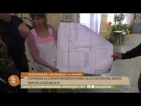 Mainqué: la Provincia construirá un SUM para la Escuela 61