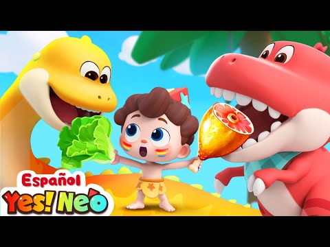 Vamos a Comer con los Dinosaurios | Yes! Neo | Canciones Infantiles | BabyBus en Español