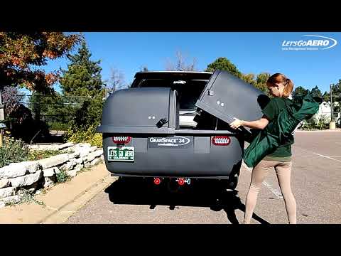 GearSpace Slideout Enclosed Cargo Carrier For Luggage & Gear