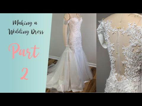 DIY Wedding Dress | Wedding dress with lace appliques 2