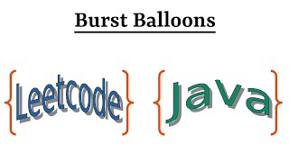 YouTube video 'Leetcode Question 312 "Burst Balloons" in Java'
