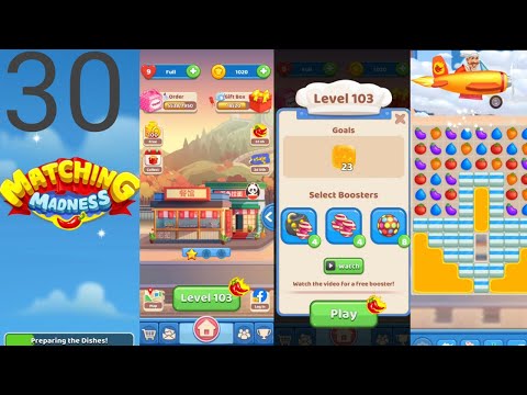 Matching Madness: Match 3 Puzzle games. Level 103 #tinytacticsgames