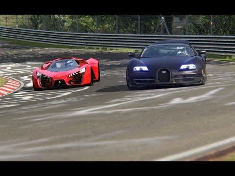 Ferrari F80 Concept vs Bugatti Veyron 16.4 Super Sport at Nordschleife
