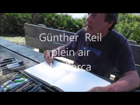 Pinien abstrahiert skizziert