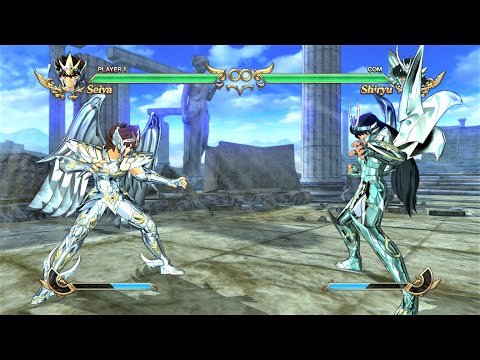 Pegasus Seiya God Cloth vs Dragon Shiryu God Cloth (Hardest AI) - Saint Seiya: Soldiers' Soul
