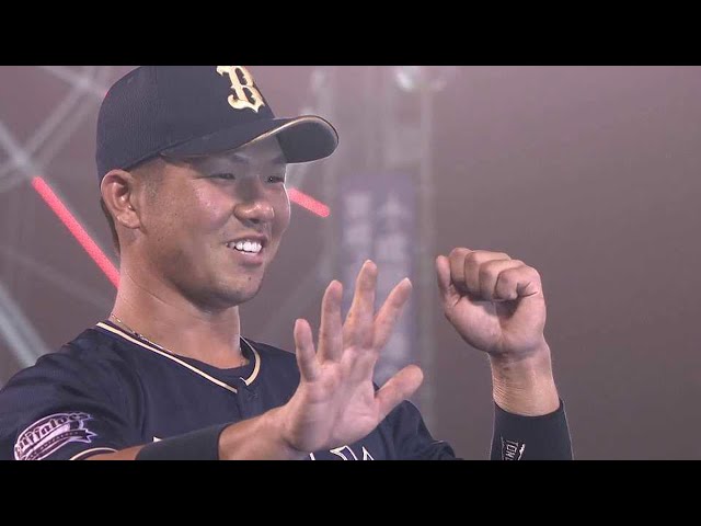 バファローズ・頓宮裕真選手ヒーローインタビュー 8月31日 東北楽天ゴールデンイーグルス 対 オリックス・バファローズ