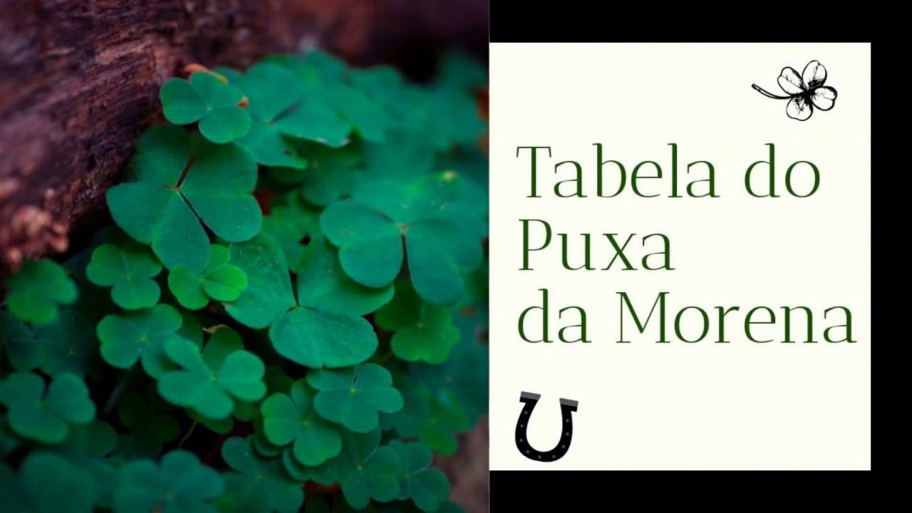 TABELA DO PUXA DA MORENA | PRIVADO, SOMENTE PARA COMPRADORES