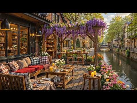 Soft Spring Jazz Background Music for Work, Study 🌿 Cozy Coffee Shop Ambience with Sweet Jazz Melody