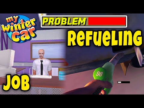 LOWER PROBLEM, how to FUEL, how to WORK & GET PAYMENT - CREDIT CARD USAGE - My Winter Car