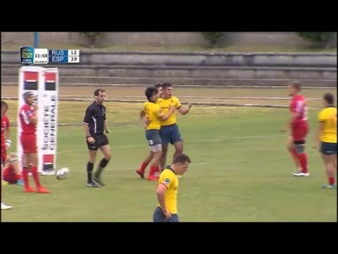 Gonzalo López break creates Sergio Molinero try vs Russia U20 2019
