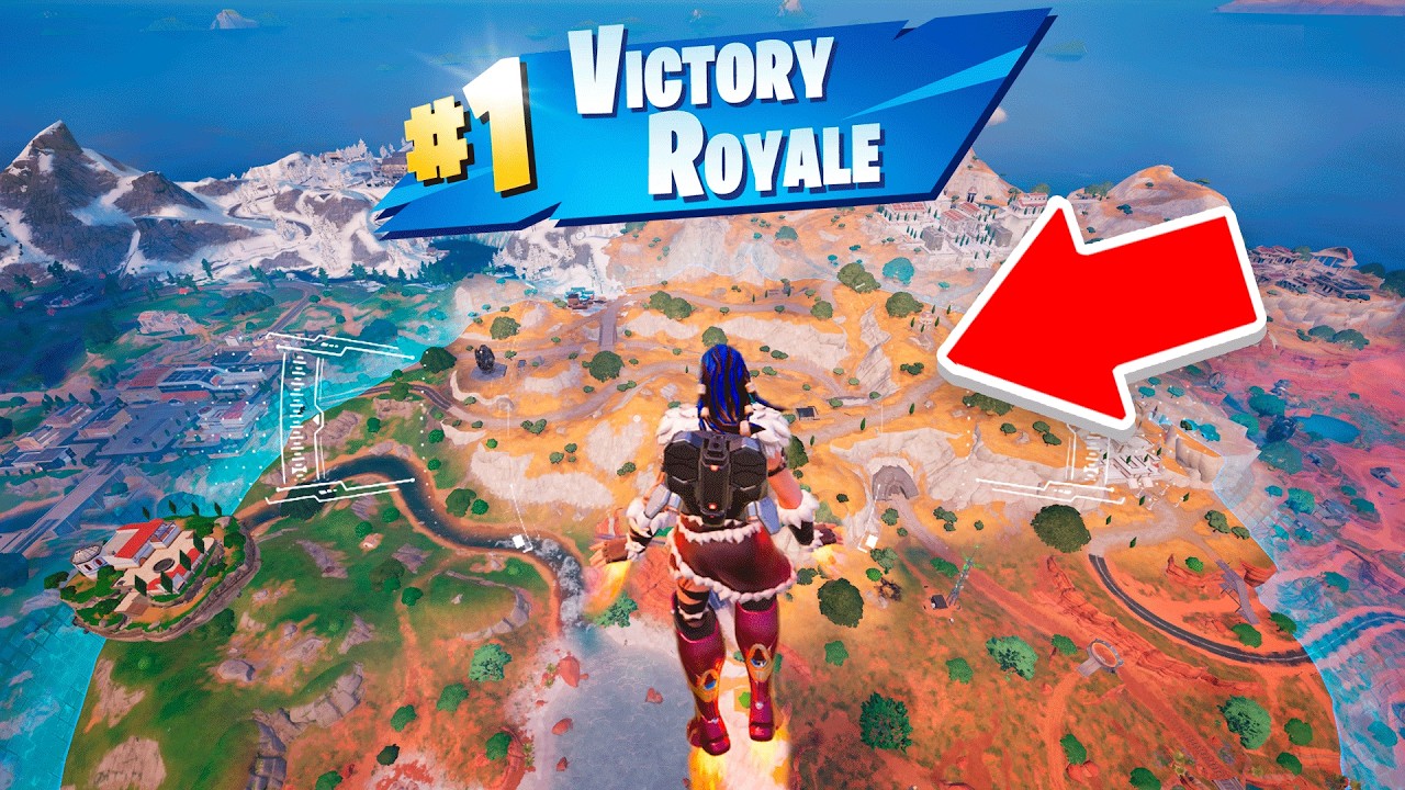 QUEBREI O JOGO! VENCI SÓ VOANDO NO FORTNITE!