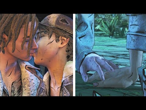 Kiss Violet vs Kiss Louis - The Walking Dead The Final Season
