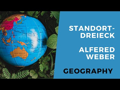 Standortdreieck / Standorttheorie nach Alfred Weber (Abitur-Wissen)