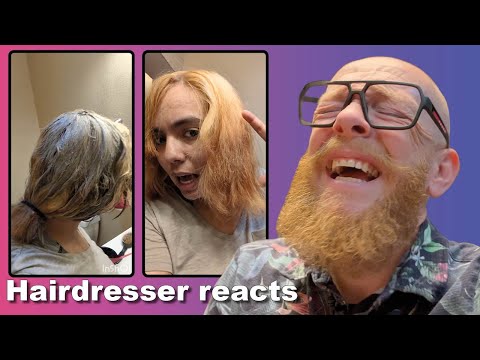 From BLACK to RED with a BLEACH Kit ?! Hairdresser REACTS