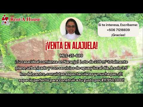 Lote en Naranjo de Alajuela