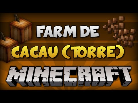 Minecraft: Farm de Cacau (Cocoa Beans) [Semi-Automática & Compacta] // Versão Torre