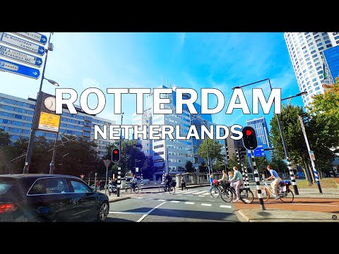 Rotterdam, Netherlands - Driving Tour 4k