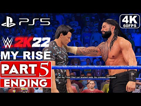 WWE 2K22 MyRise ENDING Gameplay Walkthrough Part 5 FULL GAME [4K 60FPS PS5] - No Commentary