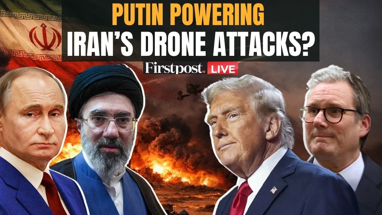 LIVE: Putin Quietly Guiding Iran's Drone War Tactics, UK Warns | Firstpost America | N18G