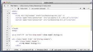 Twitter Bootstrap 2.3.2 Tutorial 4 - Modal Dialogs
