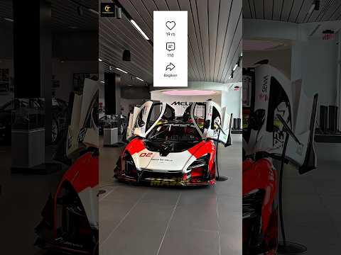 Mclaren senna gtr yang di angkat ke lantai 57 menggunakan crane