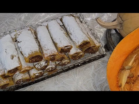Pumpkin Pie Phyllo Pastry Rolls | Тиквеник с Кори за Баница
