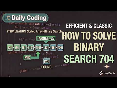 Binary Search In Java Leetcode 704 Easy Dsa Interview Preparation Datastructures Java Coding