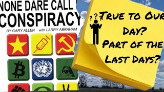 None Dare Call it Conspiracy Chapter 1